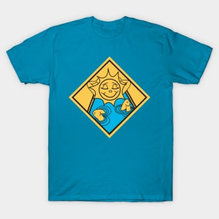 Sun Bather Yield Sign T-Shirt